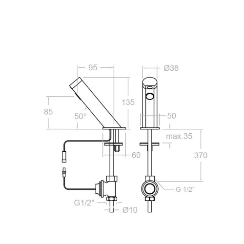 Смеситель сенсорный Ramonsoler SOLTRONIC 8119B на раковину хром - фото 3