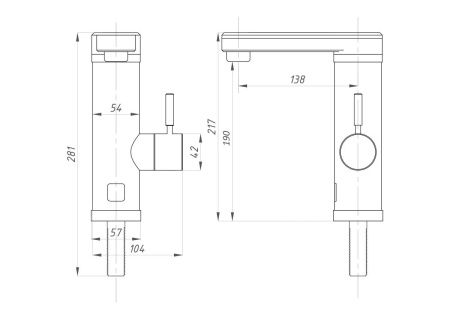 Смеситель для кухни TSARSBERG TSB-WH1181 на мойку хром