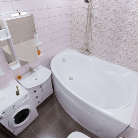 Ванна акриловая Тритон Изабель Щ0000048746 170х100 пристенная асимметричная без каркаса