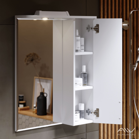 Зеркало-шкаф Alavann Vittoria ALV0272001 61х14х76 подвесной цвет белый