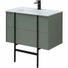 Тумба под раковину Allen Brau Reality 1.32005.CGM 80х50 подвесная цвет зеленый