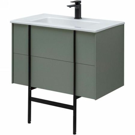 Тумба под раковину Allen Brau Reality 1.32005.CGM 80х50 подвесная цвет зеленый