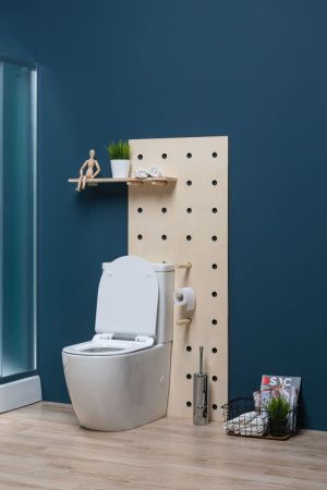 Чаша унитаза напольная Aquanet Cetus CETUS-C1 цвет белый без бачка с сиденьем микролифт безободковая каскадный смыв