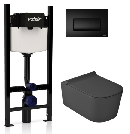 Комплект унитаз с инсталляцией Valsir KIT VSBM 5486NEMT Slim P1