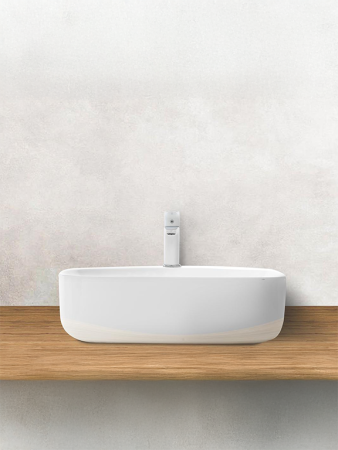 Раковина из сантехнического фаянса WeltWasser WW SK 10000004580 40 см накладная цвет белый 1 отверстие под смеситель