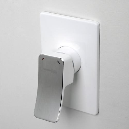 Смеситель для душа WasserKRAFT Aller 1060 WHITE 10651W встраиваемый белый/хром - фото 2