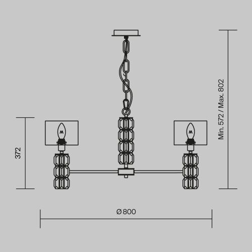 Светильник подвесной Maytoni Talento Modern DIA008PL-07CH - фото 4