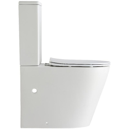 Унитаз-компакт напольный с бачком Тритон Corso Щ0000057974 белый с сиденьем микролифт безободковый каскадный смыв