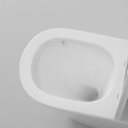 Унитаз напольный с бачком Grossman Торнадо GR-4449MSQ белый с сиденьем микролифт безободковый смыв торнадо