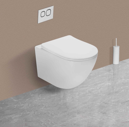 Унитаз подвесной Vincea Globo VT1-14ST белый с сиденьем микролифт безободковый смыв торнадо