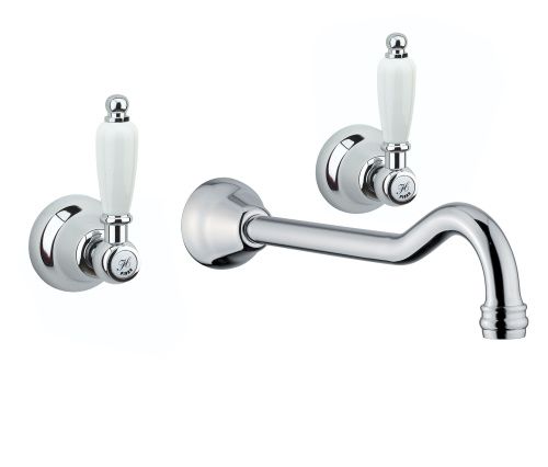 Смеситель для раковины Fiore 02CR0636 настенный хром - фото 2