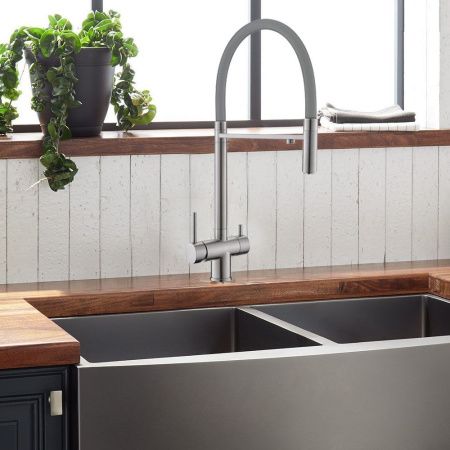 Смеситель для кухни WesnaArt Eko EKO05-161 на мойку сатин