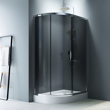 Душевой уголок Am.Pm Like W83UG-302U120CG 120х80 стекло тонированное профиль хром глянцевый без поддона