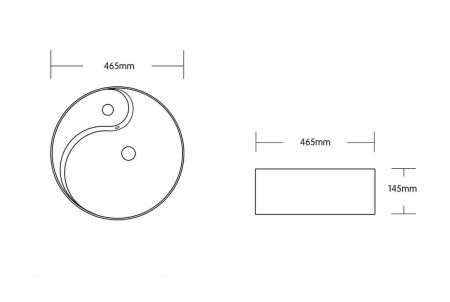 Раковина из сантехнического фарфора Cerutti SPA CR7009W 50х50 накладная цвет белый 1 отверстие под смеситель