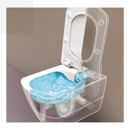 Чаша унитаза подвесная Creavit Elegant EG321-00CB00E-0000 цвет белый без сиденья смыв торнадо