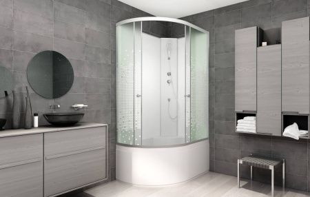 Душевая кабина AvaCan L920RN 120х80 асимметричная без крыши ориентация правая