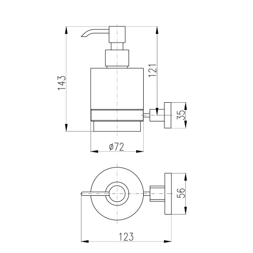Дозатор RavSlezak Yukon YUA0303 - фото 2