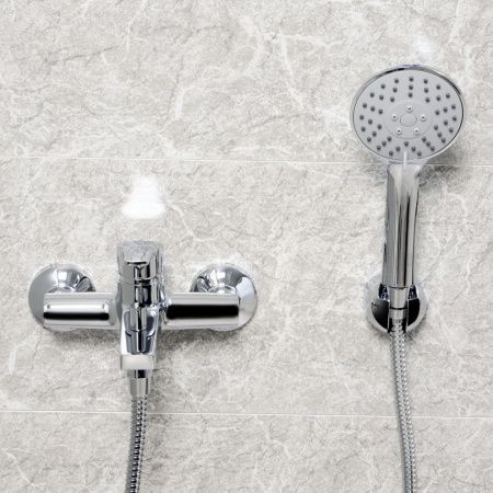 Смеситель для ванны Wasserkraft Rhin 4400 4401 настенный хром