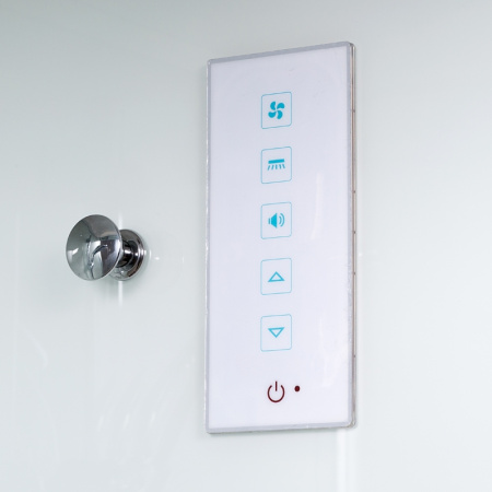 Душевая кабина AvaCan D120SLLED 120х80 асимметричная с крышей ориентация левая