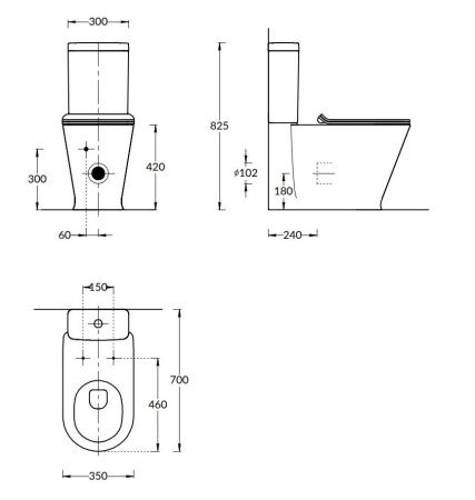 Бачок для унитаза Kerama Marazzi PLAZA PLMR.cis.01