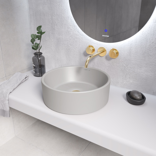 Раковина Grossman Color 41 см GR-3013GLM накладная цвет серый матовый - фото 3
