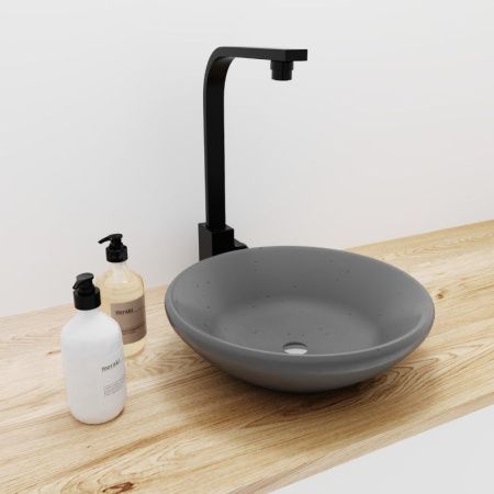 Раковина из искусственного камня Uperwood Sfera 291020213 40х40 накладная цвет серый