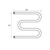 Полотенцесушитель водяной Point М-образный PN37554 40х55 хром