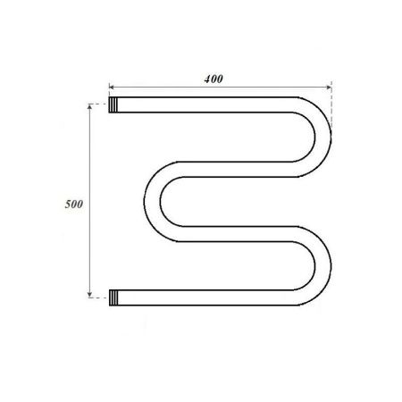 Полотенцесушитель водяной Point М-образный PN37554 40х55 хром