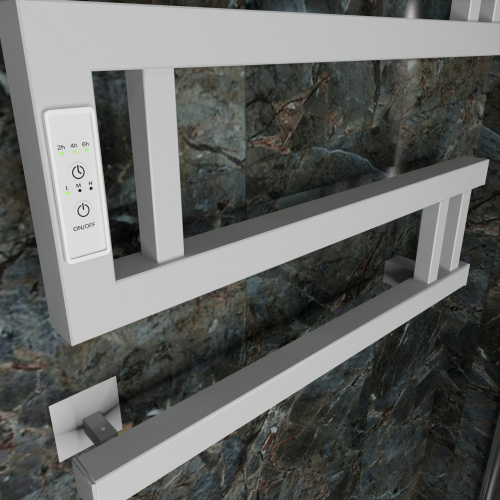 Полотенцесушитель Altasan МонакоПроф МонакоПроф4050БМ подвесной 50х43 электрический белый матовый - фото 4