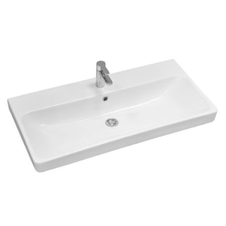 Тумба с раковиной Comforty Соло 00-00010979CF 90х50 подвесная цвет коричневый