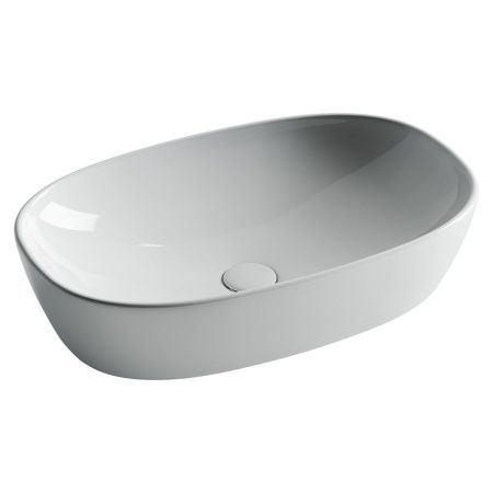 Раковина из сантехнического фарфора Ceramica Nova ELEMENT CN5039 60х40 накладная цвет белый без отверстий под смеситель