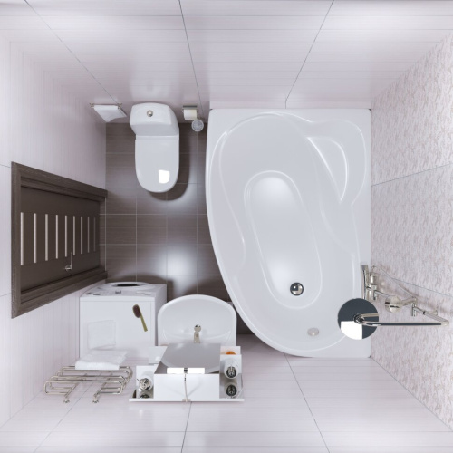 Ванна акриловая Тритон Изабель Щ0000048747 170х100 пристенная ассиметричная без каркаса - фото 4 Ванна акриловая Тритон Изабель Щ0000048747 170х100 пристенная ассиметричная без каркаса - фото 4