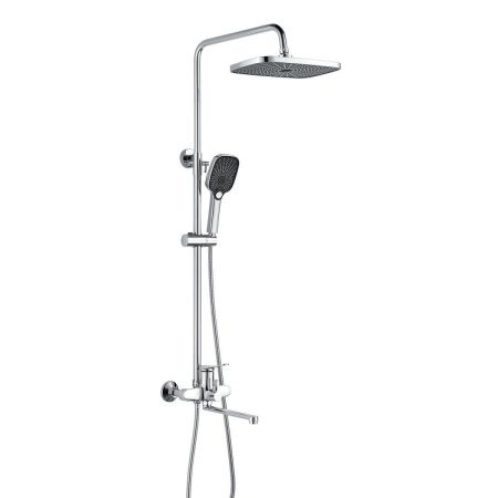 Душевая стойка Shevanik S6236 настенная цвет хром