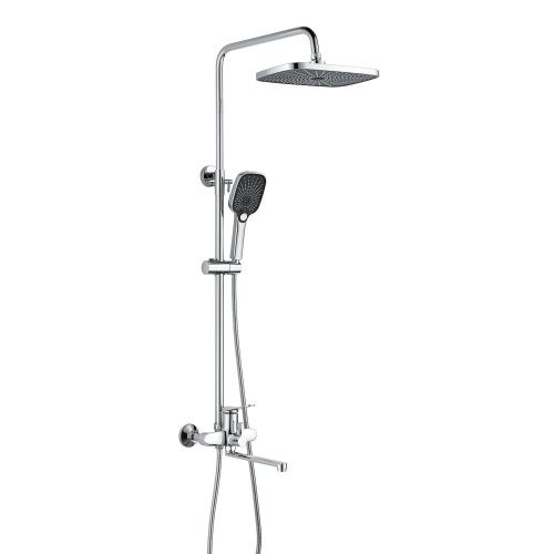 Душевая стойка Shevanik S6236 настенная цвет хром - фото 2