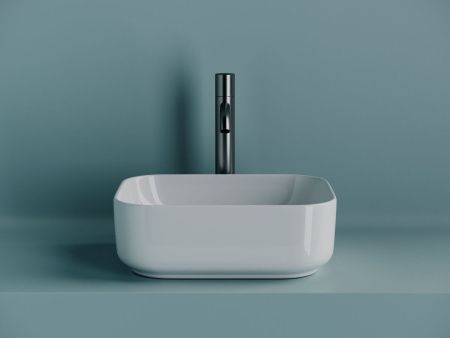 Раковина из сантехнического фарфора Ceramica Nova ELEMENT CN5042 40х30 накладная цвет белый без отверстий под смеситель