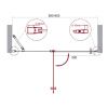 Душевая дверь BelBagno ETNA ETNA-B-12-60/30-C-Cr 90х195 стекло прозрачное профиль хром