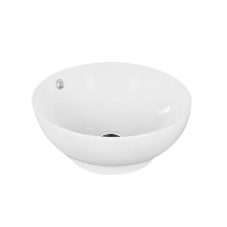 Раковина из сантехнического фарфора Melana 320302-805 40х40 накладная цвет белый без отверстий под смеситель