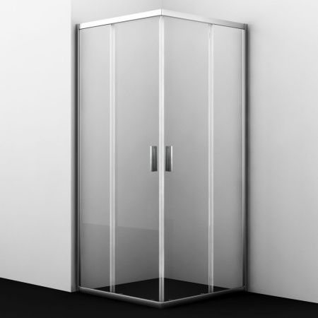 Душевой уголок Wasserkraft Lippe 45S 45S03 90х90 стекло прозрачное профиль хром без поддона