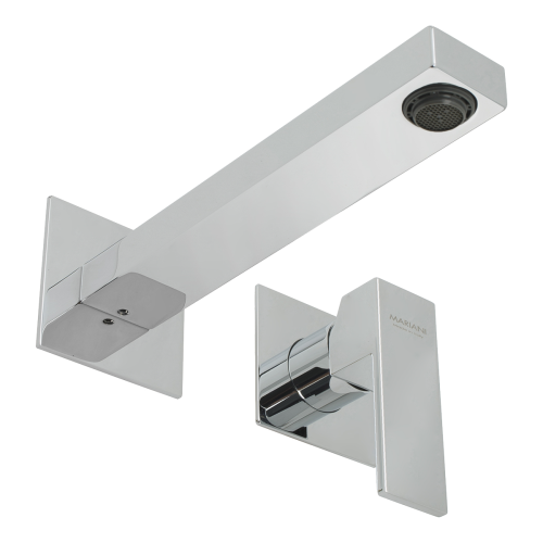 Смеситель для раковины Mariani Rebel B00565REP встраиваемый в стену хром - фото 2