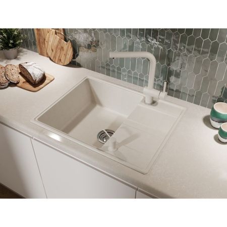 Кухонная мойка Grandex Aqua 600311 65х50 цвет белый поверхность матовая