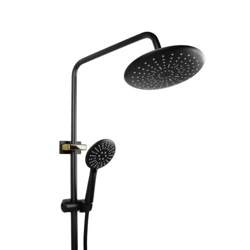 Душевая стойка Fixsen FX-9200B настенная цвет черный/золото - фото 5