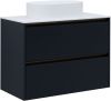 Тумба под раковину Allen Brau Activity 1.34013.AM 90х50 подвесная цвет черный