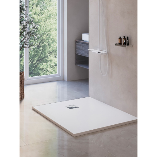 Душевой поддон RGW Stone Tray 16152910-01 100x90  искусственный камень белый - фото 3