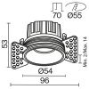 Светильник встраиваемый Maytoni Technical Round DL058-7W2.7K-TRS-W