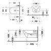 Биде подвесное Duravit D-Neo 2294150000 цвет белый
