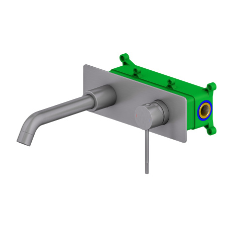 Смеситель для раковины Timo Saona 2371/18SM встраиваемый в стену черное золото