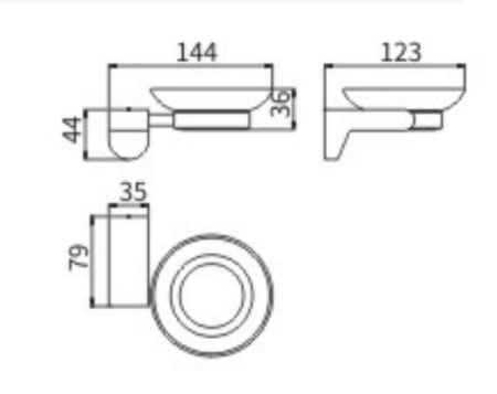 Мыльница CeramaLux Neo 51004