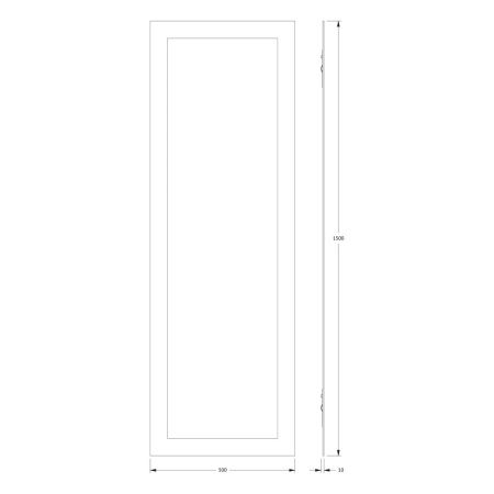 Зеркало Evoform Fashion BY 0422 50х150 подвесное