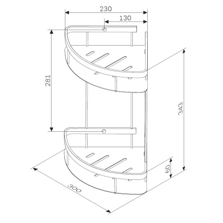 Полка в ванную комнату Am.Pm Sense L A7454200
