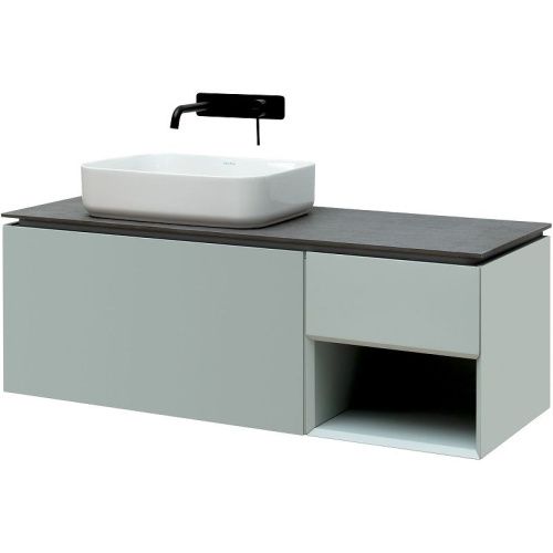 Тумба под раковину Allen Brau Infinity 1.21006.PWM 120х50 подвесная цвет зеленый - фото 2